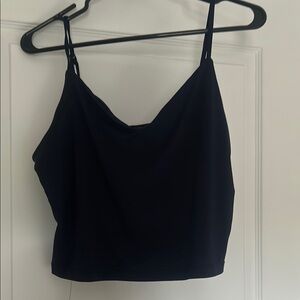 Dynamite Black Fitted Crop Camisole